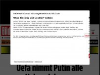 Bild zum Artikel: Knallharte Maßnahme! - Putin verliert CL-Finale und alle Heimspiele