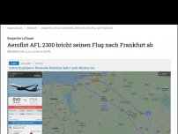 Bild zum Artikel: Gesperrter Luftraum: Aeroflot AFL 2300 bricht seinen Flug nach Frankfurt ab