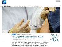 Bild zum Artikel: Krankenkasse zu Impfungen: Analyst aus 'Querdenker'-Milieu