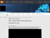 Bild zum Artikel: ZDF setzt Berichterstattung zunächst aus