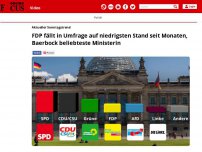 Bild zum Artikel: Aktueller Sonntagstrend: FDP fällt in Umfrage auf niedrigsten...