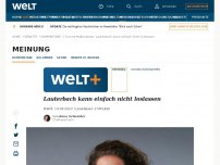 Bild zum Artikel: Lauterbach kann einfach nicht loslassen