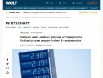 Bild zum Artikel: Habeck und Lindner planen umfangreiche Entlastungen wegen hoher Energiepreise