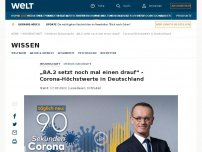 Bild zum Artikel: „BA.2 setzt noch mal einen drauf“ - Corona-Höchstwerte in Deutschland