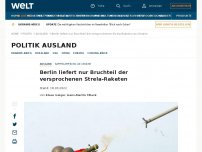 Bild zum Artikel: Berlin liefert nur Bruchteil der versprochenen Strela-Raketen
