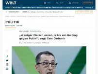 Bild zum Artikel: „Weniger Fleisch essen, wäre ein Beitrag gegen Putin“, sagt Cem Özdemir