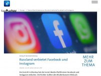 Bild zum Artikel: Russisches Gericht verbietet Facebook und Instagram