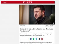 Bild zum Artikel: Selenskij ist von Ashton Kutcher und Mila Kunis 'beeindruckt'