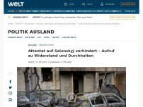 Bild zum Artikel: Attentat auf Selenskyj verhindert – Aufruf zu Widerstand und Durchhalten