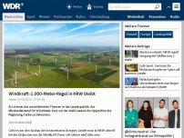 Bild zum Artikel: Windkraft: 1.000-Meter-Regel in NRW bleibt