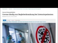 Bild zum Artikel: hr-Umfrage zeigt: Corona häufig nur Begleiterkrankung Intensivpatienten