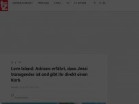 Bild zum Artikel: Love Island: Adriano erfährt, dass Jessi transgender ist und gibt ihr direkt einen Korb