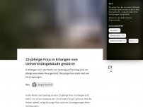Bild zum Artikel: 22-jährige Frau in Erlangen von Universitätsgebäude gestürzt