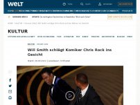 Bild zum Artikel: Will Smith schlägt Komiker Chris Rock ins Gesicht