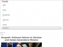 Bild zum Artikel: Respekt: Polinnen fahren in Ukraine und haben besondere Mission