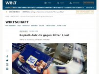 Bild zum Artikel: Boykott-Aufrufe gegen Ritter Sport