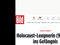 Bild zum Artikel: Urteil in Berlin - Holocaust-Leugnerin (93) muss ins Gefängnis