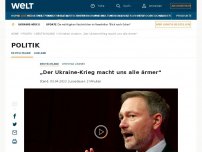 Bild zum Artikel: „Der Ukraine-Krieg macht uns alle ärmer“