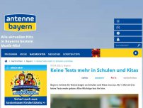 Bild zum Artikel: Keine Tests mehr in Schulen und Kitas