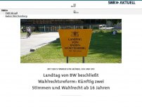 Bild zum Artikel: Landtag von BW beschließt Wahlrechtsreform: Zwei-Stimmen-Wahlrecht und Wahl ab 16 Jahren