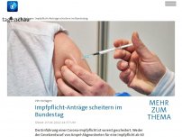 Bild zum Artikel: Gesetzentwurf für Corona-Impfpflicht ab 60 Jahren im Bundestag gescheitert