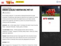 Bild zum Artikel: Union schlägt Hertha BSC mit 4:1