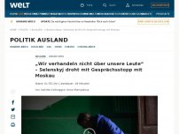 Bild zum Artikel: „Wurden gar nicht informiert“ – Melnyk beklagt Kommunikation mit Deutschland bei Militärhilfe