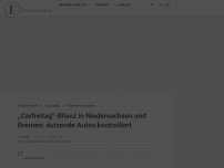 Bild zum Artikel: „Carfreitag“-Bilanz in Niedersachsen und Bremen: dutzende Autos kontrolliert