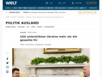 Bild zum Artikel: USA unterstützen Ukraine mehr als die gesamte EU