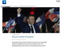 Bild zum Artikel: Wahl in Frankreich: Macron laut Hochrechnung deutlich vor Le Pen