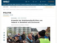Bild zum Artikel: Krawalle bei Wahlkampfauftritten von Habeck in Bielefeld und Dortmund