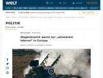 Bild zum Artikel: Wagenknecht warnt vor „atomarem Inferno“ in Europa