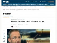 Bild zum Artikel: Kanzler im freien Fall – Scholz stürzt ab