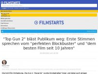 Bild zum Artikel: 'Top Gun 2' bläst Publikum weg: Erste Stimmen sprechen vom 'perfekten Blockbuster' und 'dem besten Film seit 10 Jahren'