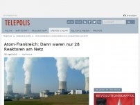 Bild zum Artikel: Atom-Frankreich: Dann waren nur 28 Reaktoren am Netz