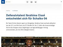 Bild zum Artikel: Defensivtalent Ibrahima Cissé entscheidet sich für Schalke 04