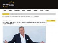 Bild zum Artikel: Roland Kaiser: Herzlichen Glückwunsch zum 70. Geburtstag!