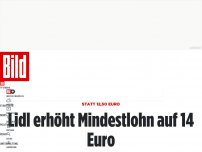 Bild zum Artikel: Statt 12,50 Euro - Lidl erhöht Mindestlohn auf 14 Euro