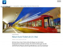 Bild zum Artikel: Deutsche Bahn: Neun-Euro-Ticket ab 23. Mai