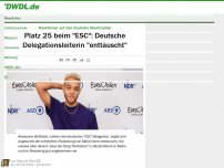 Bild zum Artikel: Platz 25 beim 'ESC': Deutsche Delegationsleiterin 'enttäuscht'