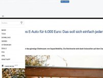 Bild zum Artikel: Solarbetriebenes E-Auto für 6.000 Euro: Das soll sich einfach jeder leisten können