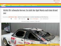 Bild zum Artikel: Nichts für schwache Nerven: So sieht der Opel Manta nach dem Brand aus