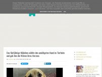 Bild zum Artikel: Das fünfjährige Mädchen wählte den unnötigsten Hund im Tierheim und gab ihm die Wärme ihres Herzens