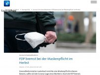 Bild zum Artikel: FDP bremst bei der Corona-Maskenpflicht im Herbst