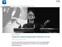 Bild zum Artikel: Depeche-Mode-Gründungsmitglied Fletcher gestorben