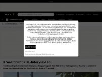 Bild zum Artikel: 'Sch***-Fragen!' Kroos bricht Interview ab