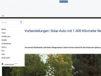 Bild zum Artikel: Zehntausende Vorbestellungen: Solar-Auto mit 1.600 Kilometer Reichweite ist ein Riesen-Erfolg