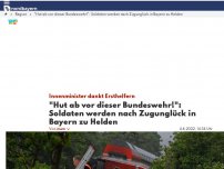Bild zum Artikel: 'Hut ab vor dieser Bundeswehr!': Soldaten werden nach Zugunglück in Bayern zu Helden