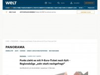 Bild zum Artikel: Punks zieht es mit 9-Euro-Ticket nach Sylt – Regionalzüge „sehr stark nachgefragt“