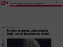 Bild zum Artikel: Forscher entdecken „geheimnisvolle Hütte“ auf der Rückseite des Mondes
